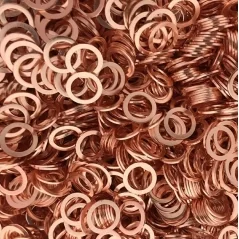 Set 200 de saibe din cupru, diferite marimi, cutie depozitare, Gonga®