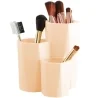 Suport pensule machiaj, 3 compartimente, din plastic, Gonga®