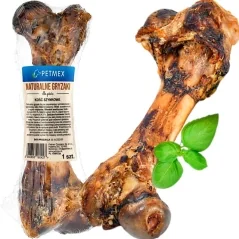 Recompensa pentru caini model Os natural de șuncă de porc uscată, 240 g, Petmex