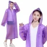Pelerină de ploaie unisex impermeabilă, tip poncho cu glugă, Gonga®