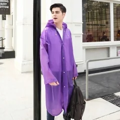 Pelerină de ploaie unisex impermeabilă, tip poncho cu glugă, Gonga®