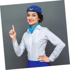 Palarie tip stewardesa, accesoriu elegant pentru petreceri tematice, Gonga®