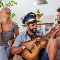 Sapca pilot avion, pentru petreceri tematice, Gonga®