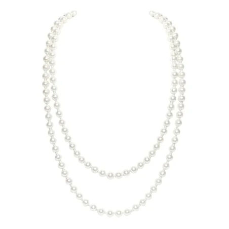 Colier dublu cu perle, stil retro, ideal petreceri tematice, 70 cm, Gonga®