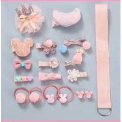 Set accesorii de par, 18 piese, pentru fetite, Gonga®