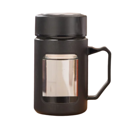 Sticlă de cafea și ceai, ceașcă cu mâner, 500 ml, Gonga®