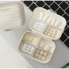 Organizator tip cutie pentru medicamente, 7 compartimente, plastic, Gonga®