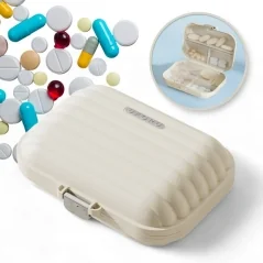 Organizator tip cutie pentru medicamente, 7 compartimente, plastic, Gonga®