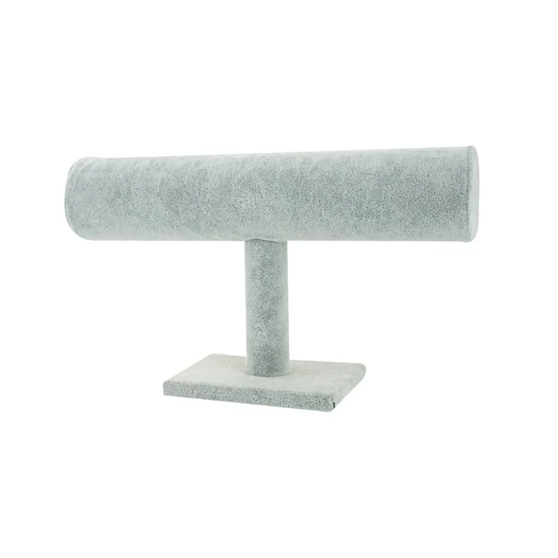 Suport cilindric pentru brățări, expunere elegantă din catifea, înălțime 13.5 cm, Gonga®