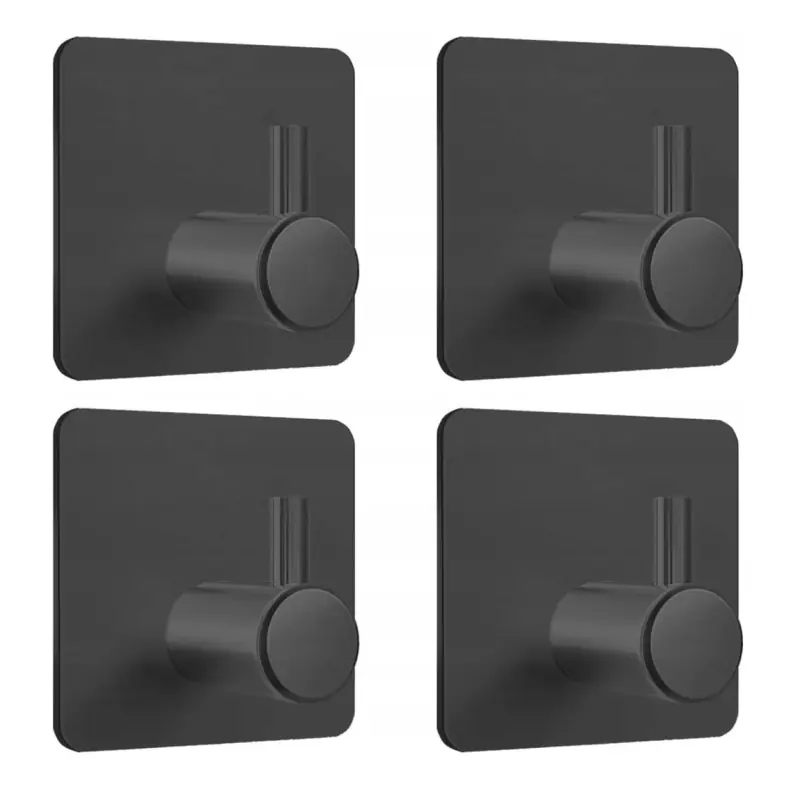 Set 4 Cârlige cu Adeziv, Oțel Inoxidabil, 3 Kg, universal, Gonga®