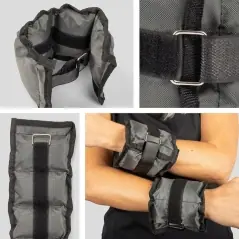 Set de 2 greutati pentru incheietura mana/glezna, 2x550 g, Gonga®