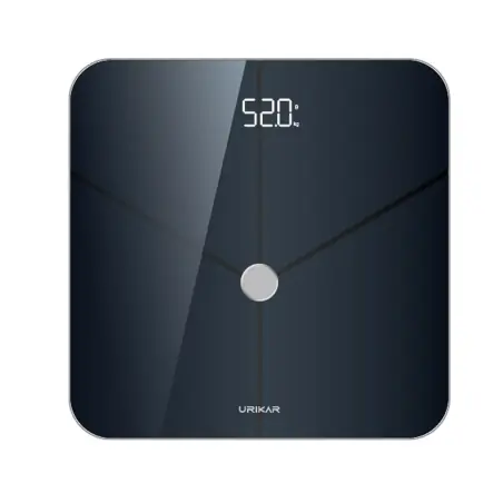 Cantar Inteligent smart din sticla securizata 4mm, 180kg, LCD, Bluetooth, aplicatie, Gonga®