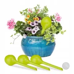 Set 4 pipete dozator apa pentru plante timp de câteva zile, sistem de irigat plante, Gonga®