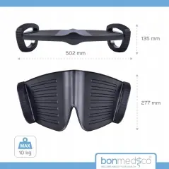 Suport de picioare ergonomic pentru birou, cu balansoar, Bonmedico