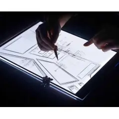 Tabla de desen A4 cu iluminare LED pentru desenat, cu incarcare Micro USB, Gonga®