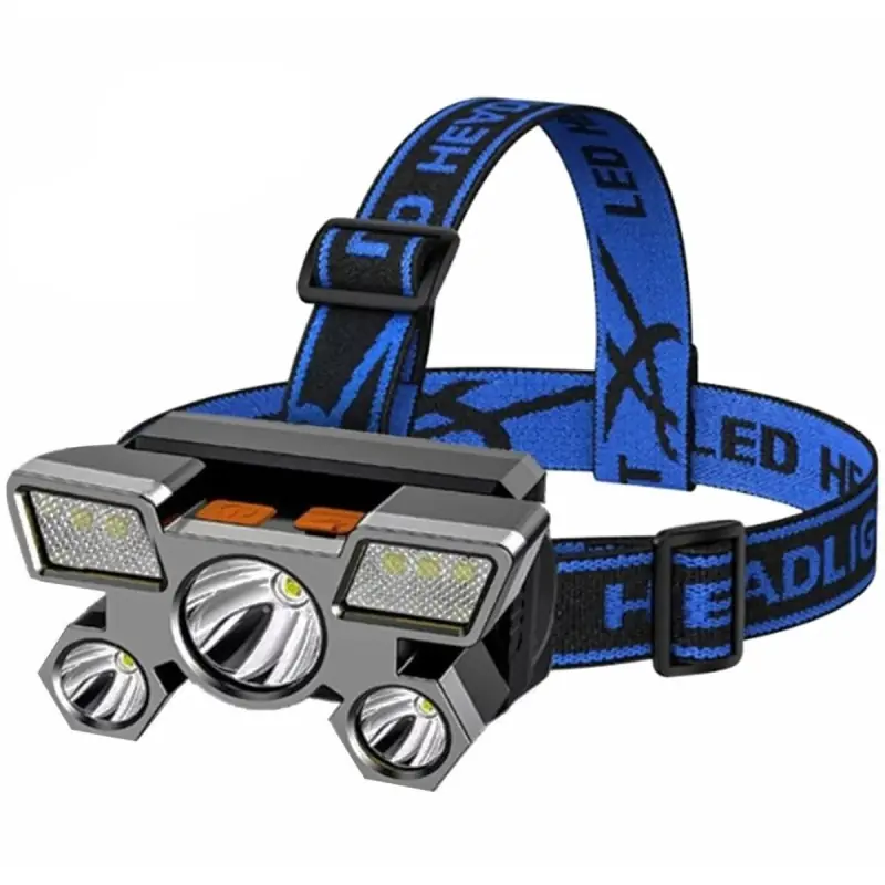 Lampa frontala, compacta, cu curea reglabila pentru cap, incarcare USB, 10W, Gonga®