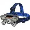 Lampa frontala, compacta, cu curea reglabila pentru cap, incarcare USB, 10W, Gonga®
