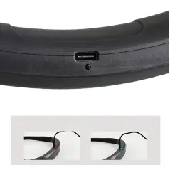 Lampă de citit pentru gât, multifuncțională, 3 tipuri de lumină LED, 3 niveluri de intensitate, încărcare usb, Gonga®