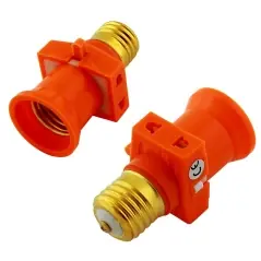 Dulie cu soclu E27, adaptor electric, conectare a 2 dispozitive, cu intrerupator, 60W, 4A, 220-250V, Gonga®