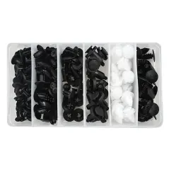 Set 100 piese, cleme, dibluri, clipsuri fixare, universale, plastic, 6 dimensiuni, Gonga®