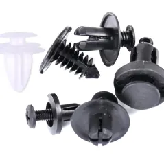 Set 100 piese, cleme, dibluri, clipsuri fixare, universale, plastic, 6 dimensiuni, Gonga®