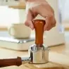 Tamper pentru espresso din oțel inoxidabil și lemn 50 mm, Gonga®