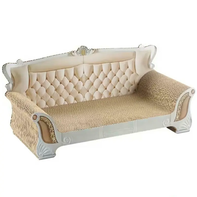 Canapea pentru ascutit gheare, covoras pentru zgariere, pentru pisici, carton presat laminat, 52x22x23 cm, Gonga®