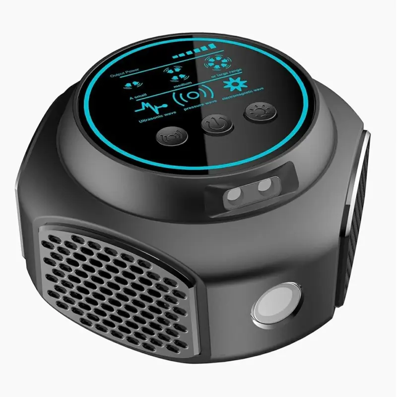 Aparat ultrasunete Duo Pest Repeller, 4 moduri, lumina stroboscopică, anti-rozătoare și insecte, 360°, Gonga®