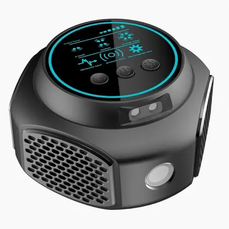 Aparat ultrasunete Duo Pest Repeller, 4 moduri, lumina stroboscopică, anti-rozătoare și insecte, 360°, Gonga®