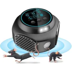 Aparat ultrasunete Duo Pest Repeller, 4 moduri, lumina stroboscopică, anti-rozătoare și insecte, 360°, Gonga®