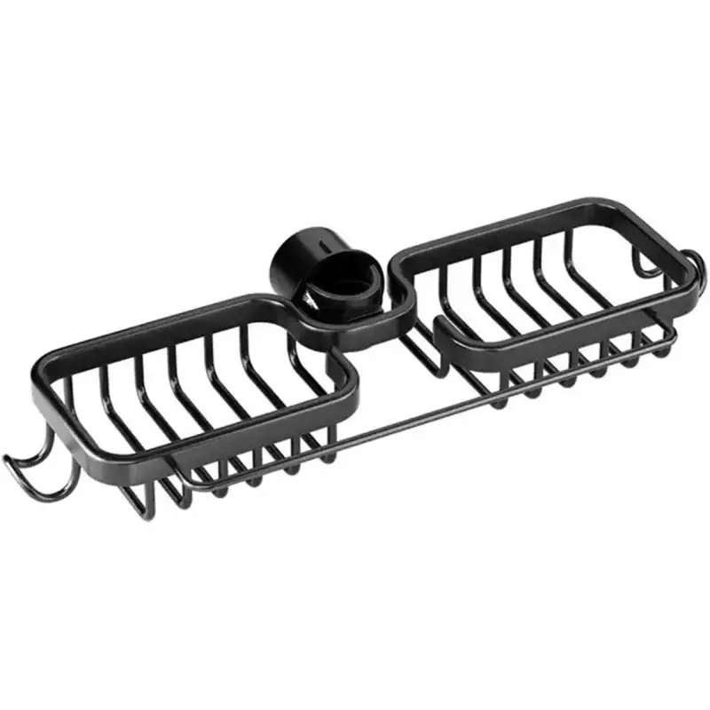 Organizator pentru chiuveta, fixare pe robinet, otel inoxidabil, 36.5x16x10 cm, Gonga®