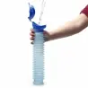 Urinar portabil retractabil cu capac, reutilizabil, unisex, 750 ml, pentru exterior și camping, PP, Gonga®