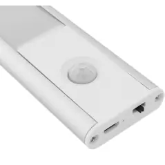 Lumină LED dulap cu senzor mișcare, USB, 30 cm, luminozitate reglabilă, baterie 1200 mAh, Gonga®