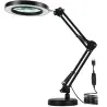 Lampa LED cu lupa si suport, lentila din sticla optica, marire x3, 12W, USB, 16 x 65 cm, Gonga®