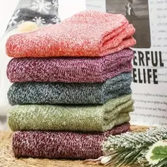 Set 5 perechi de sosete femei, din tricot, pentru iarna, marimea 36-39, Gonga®