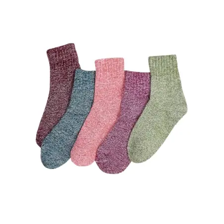 Set 5 perechi de sosete femei, din tricot, pentru iarna, marimea 36-39, Gonga®