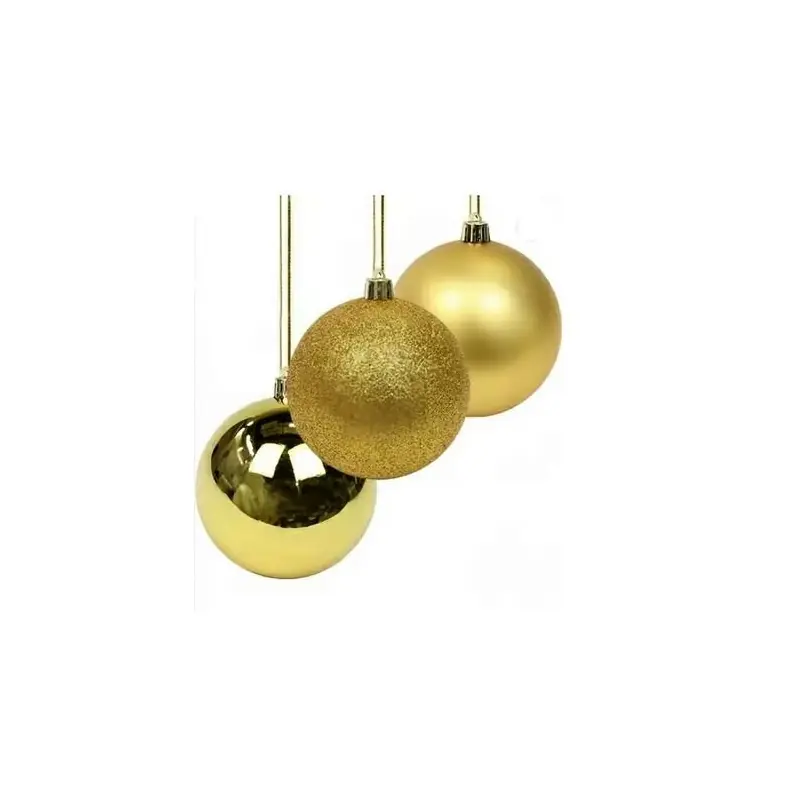 Set globuri de Craciun, 20 bucati, 3 modele, 4cm, Gonga®