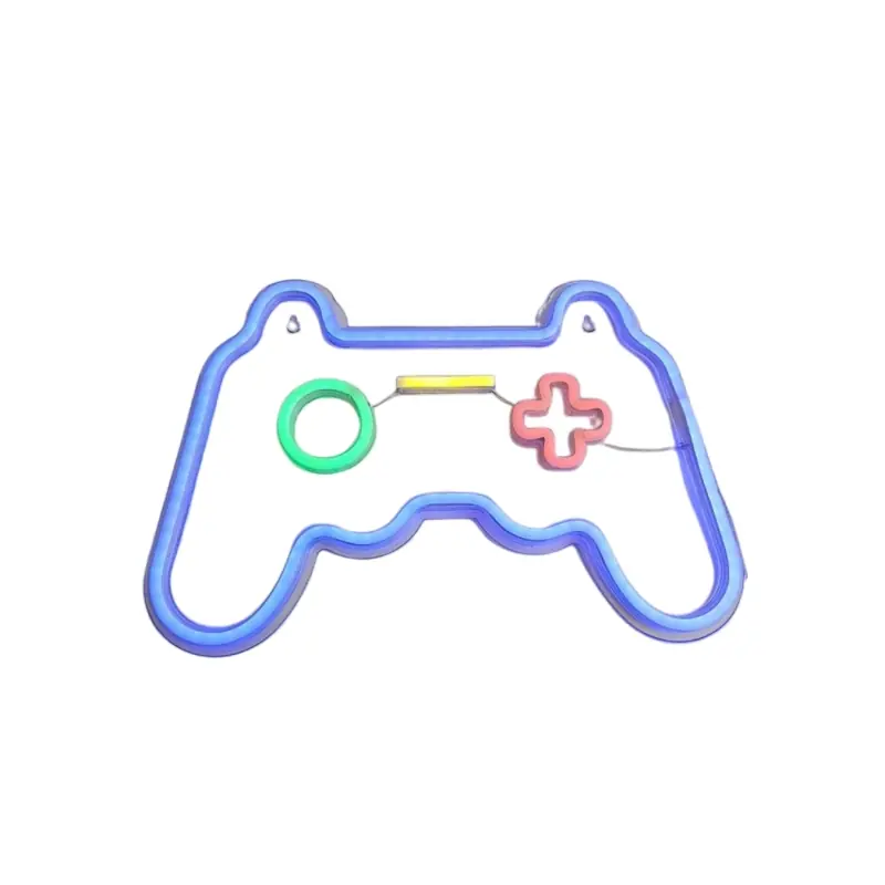 Lampa neon gaming , 5W, iluminare reglabila, 26x17x1.6cm, Gonga®