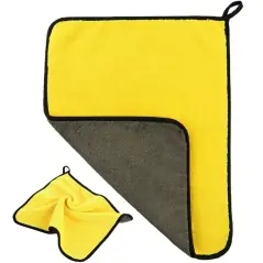 Laveta auto din microfibră 60×90 cm, 500 GSM, prosop superabsorbant pentru uscare și lustruire, ultra moale, Gonga®