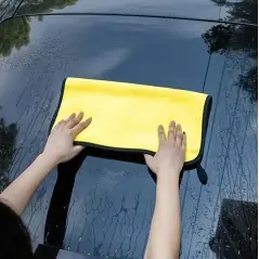 Laveta auto din microfibră 60×90 cm, 500 GSM, prosop superabsorbant pentru uscare și lustruire, ultra moale, Gonga®