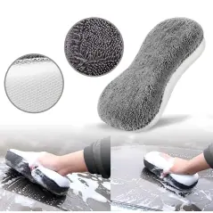 Kit spalare si curatare auto, 9 piese, burete, manusa, perie jante, lavete, Gonga®