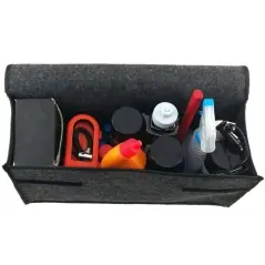 Organizator pentru portbagaj, pliabil, anti-alunecare, poliester, inchidere velcro, 24 x 50 x 17 cm, Gonga®