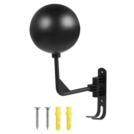 Suport perete pentru casca moto, palarie, geaca moto, 180° rotativ, cu 2 carlige, anticoroziune, Gonga®