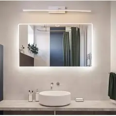 Lampă de perete LED pentru baie, concepută pentru a fi montată deasupra oglinzii, 8W, alb rece, Gonga®