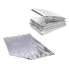 Patura de urgenta termica pentru situatii de urgenta, impermeabila si rezistenta la vant, 130x210 cm, Gonga®