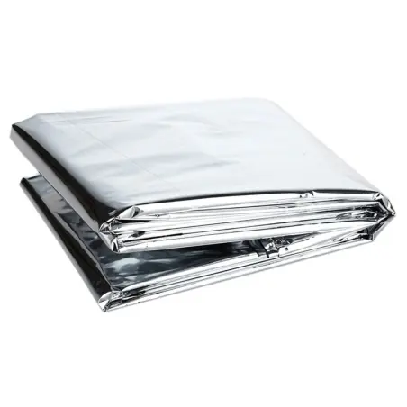 Patura de urgenta termica pentru situatii de urgenta, impermeabila si rezistenta la vant, 130x210 cm, Gonga®