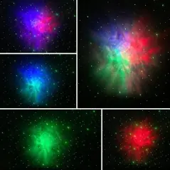 Proiector Cer cu stele, 3 moduri de iluminare și 8 moduri muzicale, telecomanda, Gonga®