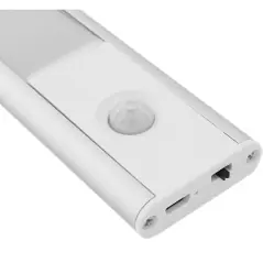 Lumină LED pentru dulap cu senzor de mișcare și USB, 30 cm, luminozitate ajustabila, baterie reîncărcabilă (1200mAh), Gonga®