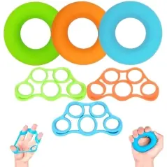 Set dispozitive exercitii maini/degete/inchietura, 9 piese, dificultati diverse, Gonga®