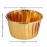 Set 50 forme din aluminiu pentru briose, 3.5 x 6 cm, Gonga®